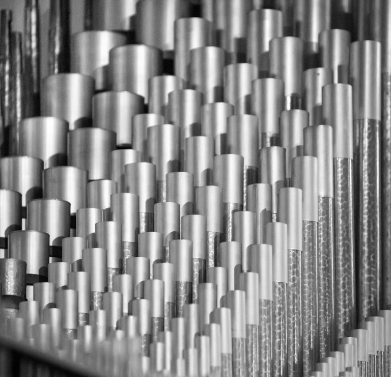 Detailaufnahme Aluminiumrollen.